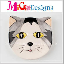 Милый Cat Shaped Красочный Печать Керамические Ювелирные Изделия Диск